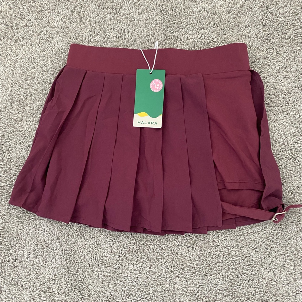 Halara Purple Pleated Skirt